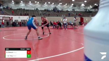 220 lbs Quarterfinal - Andrew Troy, Indianapolis vs Breckan Maran, Fairfield