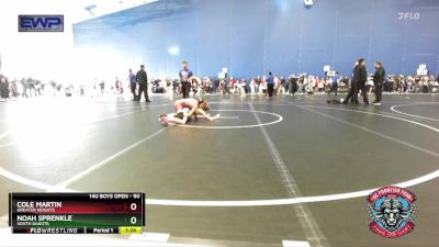 90 lbs Quarterfinal - Noah Sprenkle, South Dakota vs Cole Martin, Greater Heights