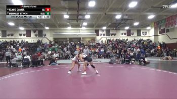 130 lbs 9th Place Match - Elyse Caviel, Iowa City Liberty vs Berkley Lynch, West Delaware