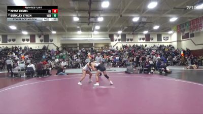 130 lbs 9th Place Match - Elyse Caviel, Iowa City Liberty vs Berkley Lynch, West Delaware