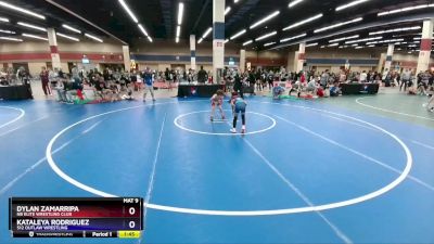 56 lbs Quarterfinal - Dylan Zamarripa, NB Elite Wrestling Club vs Kataleya Rodriguez, 512 Outlaw Wrestling