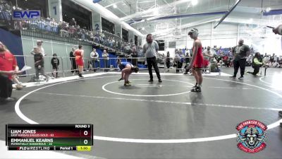 130 lbs Round 3 (4 Team) - Liam Jones, East Kansas Eagles Gold vs Emmanuel Kearns, Potentially Dangerous