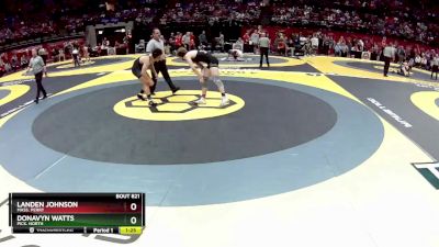 D1-165 lbs Quarterfinal - Landen Johnson, Mass. Perry vs Donavyn Watts, Pick. North