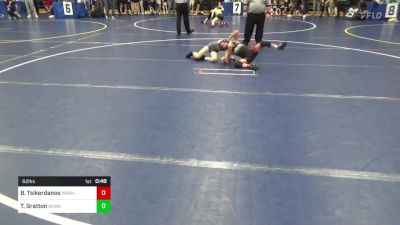 62 lbs Round Of 32 - Bohdi Tsikerdanos, Warhawks vs Trey Gratton, SHWA