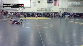 132 lbs Semifinal - Trey Smith, Canby vs Copeland Louis, Hood River Valley