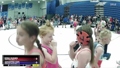 55 lbs Round 3 (6 Team) - Samantha Ham, Nebraska Blue Girls vs Kona Hughes, Team Iowa Girls