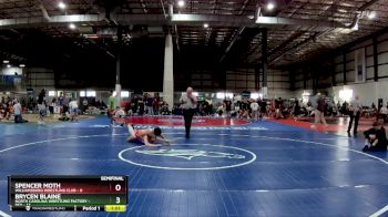 120 lbs Semis (4 Team) - Spencer Moth, WILLIAMSBURG WRESTLING CLUB vs Brycen Blaine, NORTH CAROLINA WRESTLING FACTORY - RED