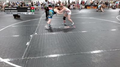 175 lbs Round 2 (4 Team) - Kaylah Evans, R&R Ladies Purple vs Lillian Bertoia, Backyard Bullies Wrestling Club