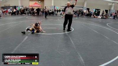 50 lbs Cons. Round 2 - Caleb Philavanh, Golden Ring Wrestling vs Caden Schlotterbeck, Havre De Grace Warriors
