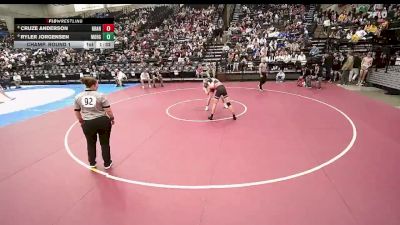 3A 132 lbs Champ. Round 1 - Ryler Jorgensen, Morgan vs Cruze Anderson, Grantsville