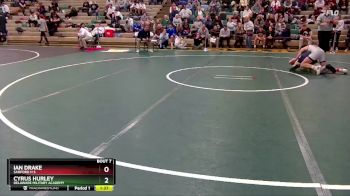 113 lbs Champ. Round 1 - Cyrus Hurley, Delaware Military Academy vs Ian Drake, Sanford H S