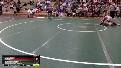 113 lbs Champ. Round 1 - Cyrus Hurley, Delaware Military Academy vs Ian Drake, Sanford H S