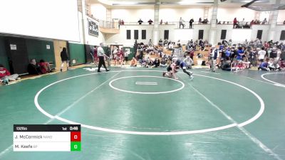 132 lbs Consi Of 16 #2 - Jacob McCormick, North Andover vs Matt Keefe, Bristol-Plymouth