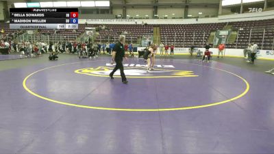 131 lbs Quarterfinal - Bella Sowards, Sacred Heart vs Madison Wellen, D`Youville