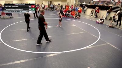 8U - M 1st Place Match - Gunner Peterson, MN Elite Wrestling Club vs Bjorn Nilsen, Princeton Wrestling