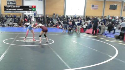 100 lbs 3rd Place - Sophia Gordon, South Windsor vs Riley-Anne Tarmey, Triton