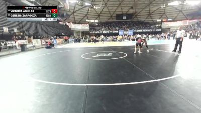 Girls 4A 105 lbs Champ. Round 1 - Genesis Zaragoza, Pasco (Girls) vs Victoria Aguilar, Bethel (Girls)