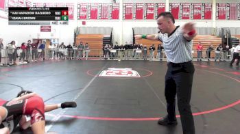 113 lbs Consolation - Kai Napadow Baquero, Winchester vs Izaiah Brown, Framingham