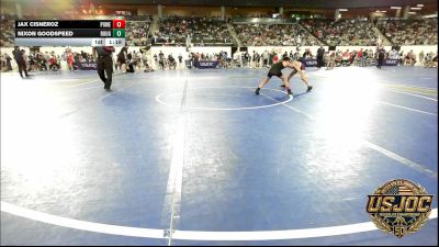 64 lbs Round Of 16 - Jax Cisneroz, Powerhouse Gold vs Nixon Goodspeed, Rough Riders