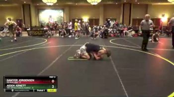 107 lbs Round 1 (4 Team) - Sawyer Jorgensen, MO Outlaws vs Aiden Arnett, The Untouchables Purple