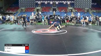 170 lbs Cons 32 #2 - Riggin Boger, Utah vs Danny Diaz, Iowa