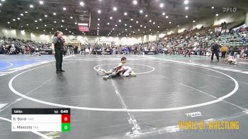 58 lbs Consi Of 8 #1 - Braxton Borer, Hawks WC Lincoln vs Luke Mascoto, Team Hawaii Aloha