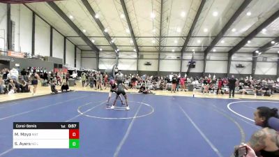 88 lbs Consolation - Mina Maya, Mat Demon WC vs Shelby Ayers, No Limits Wrestling Club