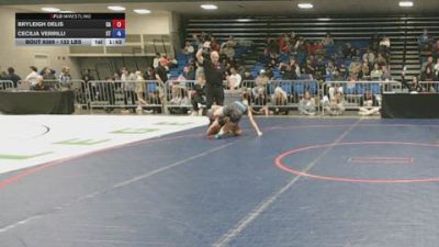 132 lbs Consi Of 32 #2 - Bryleigh Delis, CA vs Cecilia Verrilli, CT