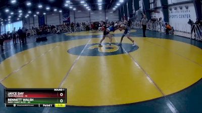 100 lbs Rd# 1 9:00am Friday - Jayce Day, Team Michigan vs Bennett Walsh, West Coast Elite