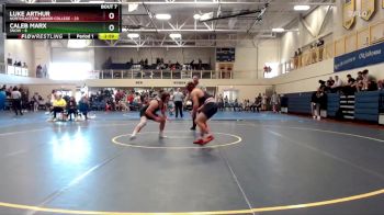 165 lbs Champ - Round 1 (16 Team) - Caleb Marx, Snow vs Luke Arthur, Northeastern Junior College