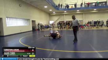 141 lbs Cons. Round 4 - Christian Logan, Washington And Jefferson College vs Quinn Tobin, Alvernia University