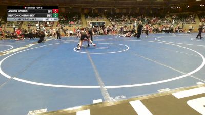 112 lbs Quarterfinal - Asher Hobbs, Salina Wrestling Club vs Keaton Chernisky, Broken Arrow Wrestling Club