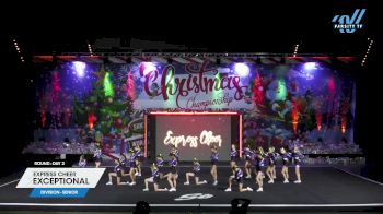 Express Cheer - Exceptional [2023 L4.2 Senior Day 2] 2023 Spirit Celebration Christmas Grand Nationals
