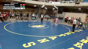 155 lbs 3rd Place Match - Brianna Crown, Unattached vs Miyalinna DeJesus, Glenbard West