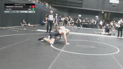 197 lbs Quarterfinal - Benedict Holthaus, Friends University vs Kj Fry, Graceland University