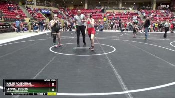 127 lbs Quarterfinal - KaLee Rosenthal, Nebraska Wrestling Academy vs Lennah Monts, Salina Wrestling Club