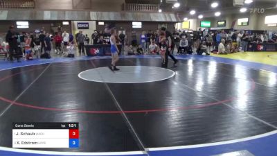 31 kg Cons Semis - Josh Schaub, Warhawk Wrestling Academy vs Xander Edstrom, Upper Valley Aces Wresstling