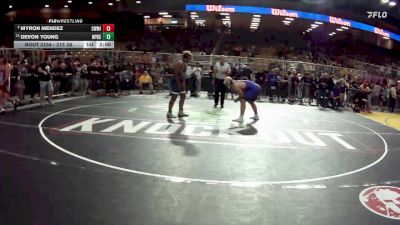 215 3A Champ. Round 1 - Devon Young, North Port H.S. vs Myron Mendez, Southwest Miami