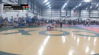 138 lbs Liam Snow, RED LION WRESTLING CLUB vs Cayden Laws, REAL LIFE WRESTLING CLUB