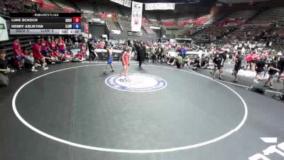 126 lbs Luke Schoch, SCVWA - Santa Clara Valley Wrestling Association vs Henry Aslikyan, LAWA - Los Angles Wrestling Association