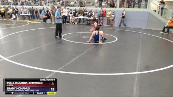 114 lbs Cons. Round 1 - Tsali Jennings-Zermoglio, Alaska vs Brady McManus, Cordova Pounders Wrestling Club