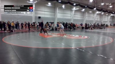 180 lbs 3rd Place Match - Katelyn Lewis, Unattached - Lindsey Wilson vs Marissa Richmond, Lourdes