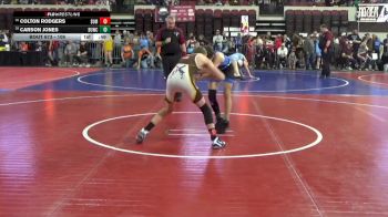 109 lbs Cons. Round 2 - Colton Rodgers, Eastside United vs Carson Jones, Spartan Youth Wrestling Club