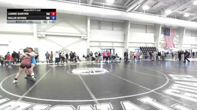 145 lbs Round 1 - Lainee Sawyer, Panguitch vs Hallie Myers, Sanderson Wrestling Academy