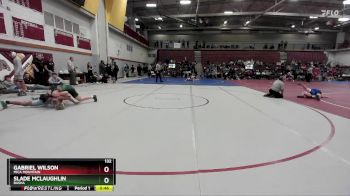 132 lbs Cons. Round 4 - Slade McLaughlin, Basha vs Gabriel Wilson, Mica Mountain