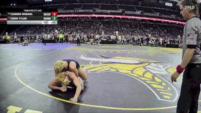 D4-165 lbs Cons. Semi - Crew Tyler, Roscommon vs Conner Wenkel, Benzie Central