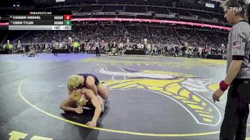 D4-165 lbs Cons. Semi - Crew Tyler, Roscommon vs Conner Wenkel, Benzie Central