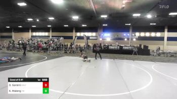 78 lbs Consi Of 8 #1 - Darius Saremi, Southwest Stallions WC vs Kai Maleng, Tri Town Bullyz