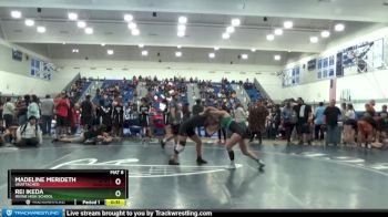 126 lbs Cons. Round 2 - Rei Ikeda, Irvine High School vs Madeline Merideth, Unattached