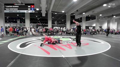 75 lbs Quarters - Carter Barrio, Valiant Wrestling Club vs Blu Stephens, Sanderson Wrestling Academy